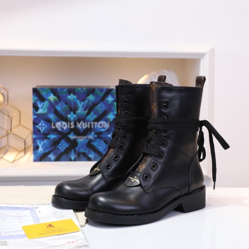 Wholesale Louis Vuitton Boots For Women #1244910 $102.00 USD, Wholesale Quality Replica Louis Vuitton Boots