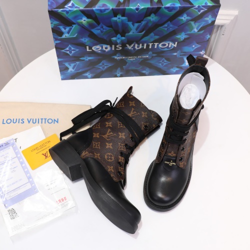 Wholesale Louis Vuitton Boots For Women #1244911 $102.00 USD, Wholesale Quality Replica Louis Vuitton Boots