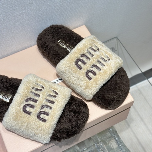 Replica MIU MIU Slippers For Women #1245039 $98.00 USD for Wholesale