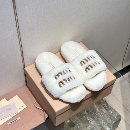 Wholesale MIU MIU Slippers For Women #1245041 $98.00 USD, Wholesale Quality Replica MIU MIU Slippers