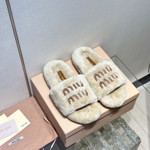 Wholesale MIU MIU Slippers For Women #1245042 $98.00 USD, Wholesale Quality Replica MIU MIU Slippers