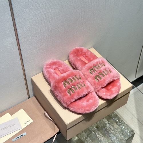 Wholesale MIU MIU Slippers For Women #1245043 $98.00 USD, Wholesale Quality Replica MIU MIU Slippers