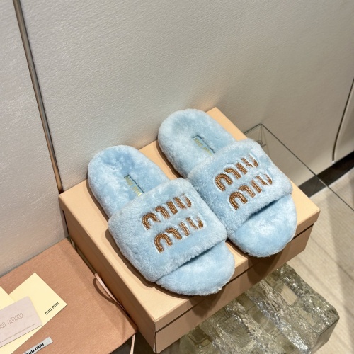 Wholesale MIU MIU Slippers For Women #1245044 $98.00 USD, Wholesale Quality Replica MIU MIU Slippers