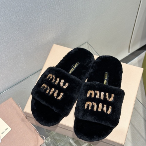 Replica MIU MIU Slippers For Women #1245045 $98.00 USD for Wholesale