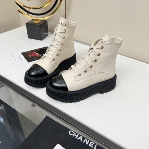 Wholesale Chanel Boots For Women #1245106 $102.00 USD, Wholesale Quality Replica Chanel Boots