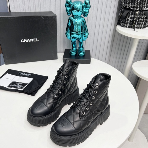 Wholesale Chanel Boots For Women #1245116 $102.00 USD, Wholesale Quality Replica Chanel Boots