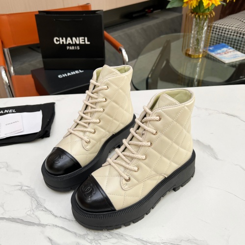 Wholesale Chanel Boots For Women #1245129 $118.00 USD, Wholesale Quality Replica Chanel Boots