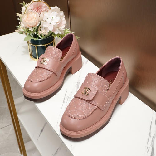 Wholesale Chanel Leather Shoes For Women #1245132 $96.00 USD, Wholesale Quality Replica Chanel Leather Shoes