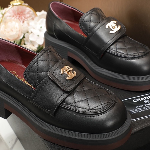 Replica Chanel Leather Shoes For Women #1245134 $96.00 USD for Wholesale