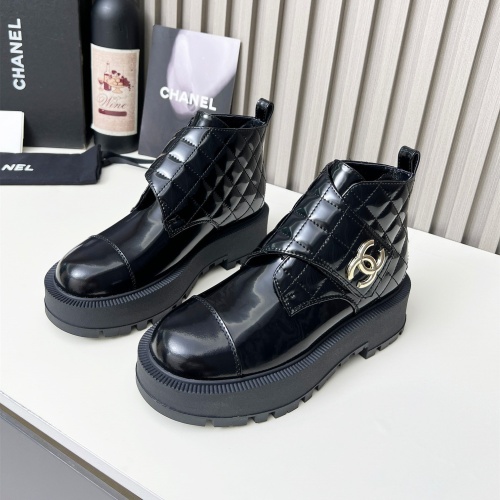 Wholesale Chanel Boots For Women #1245141 $112.00 USD, Wholesale Quality Replica Chanel Boots