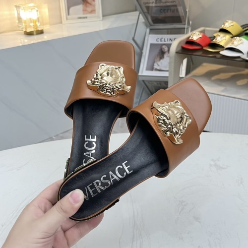 Replica Versace Slippers For Women #1245160 $80.00 USD for Wholesale