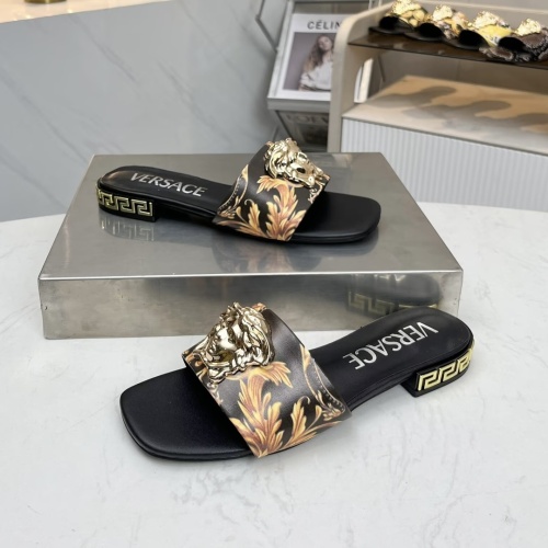 Replica Versace Slippers For Women #1245176 $80.00 USD for Wholesale