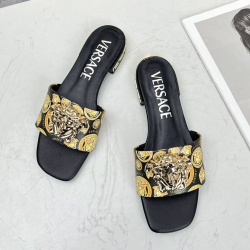 Replica Versace Slippers For Women #1245177 $80.00 USD for Wholesale