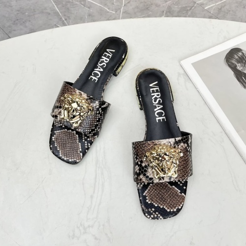 Replica Versace Slippers For Women #1245182 $80.00 USD for Wholesale