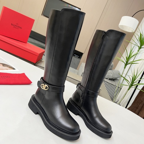 Replica Valentino Boots For Women #1245184 $145.00 USD for Wholesale