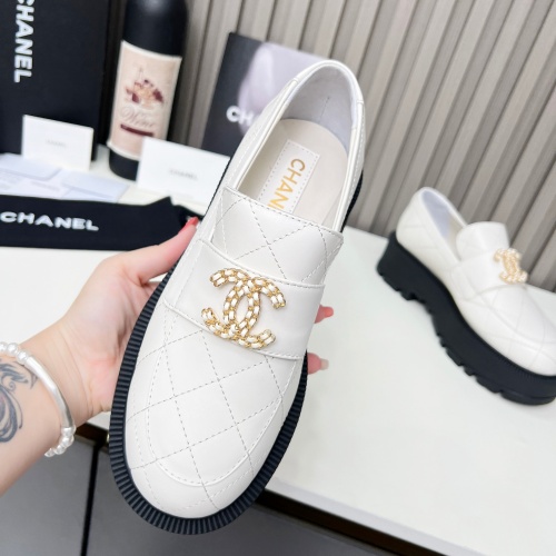 Replica Chanel Leather Shoes For Women #1245206 $108.00 USD for Wholesale