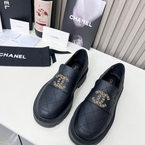 Replica Chanel Leather Shoes For Women #1245207 $108.00 USD for Wholesale