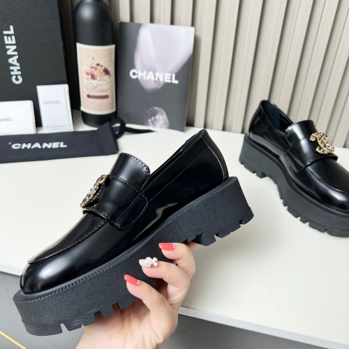 Replica Chanel Leather Shoes For Women #1245208 $108.00 USD for Wholesale