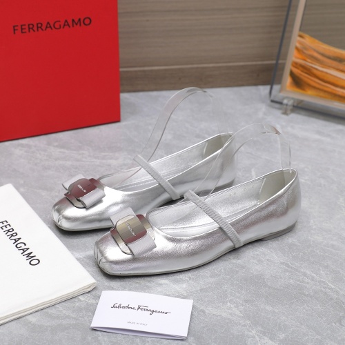 Wholesale Salvatore Ferragamo Flat Shoes For Women #1245287 $108.00 USD, Wholesale Quality Replica Salvatore Ferragamo Flat Shoes