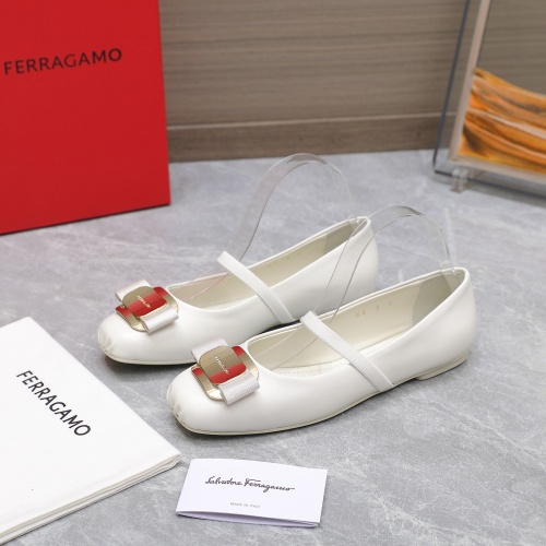 Wholesale Salvatore Ferragamo Flat Shoes For Women #1245288 $108.00 USD, Wholesale Quality Replica Salvatore Ferragamo Flat Shoes