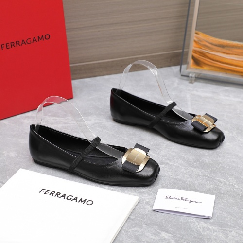 Replica Salvatore Ferragamo Flat Shoes For Women #1245290 $108.00 USD for Wholesale