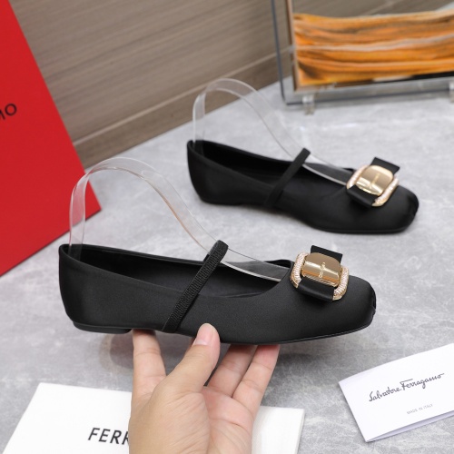 Replica Salvatore Ferragamo Flat Shoes For Women #1245294 $108.00 USD for Wholesale