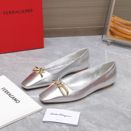 Wholesale Salvatore Ferragamo Flat Shoes For Women #1245309 $112.00 USD, Wholesale Quality Replica Salvatore Ferragamo Flat Shoes