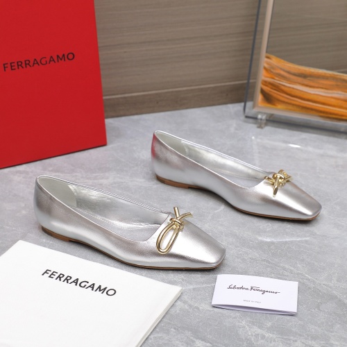 Replica Salvatore Ferragamo Flat Shoes For Women #1245309 $112.00 USD for Wholesale