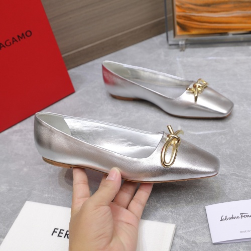 Replica Salvatore Ferragamo Flat Shoes For Women #1245309 $112.00 USD for Wholesale