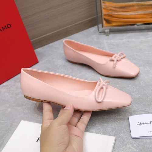 Replica Salvatore Ferragamo Flat Shoes For Women #1245311 $112.00 USD for Wholesale