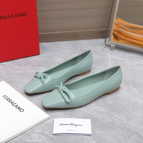 Wholesale Salvatore Ferragamo Flat Shoes For Women #1245312 $112.00 USD, Wholesale Quality Replica Salvatore Ferragamo Flat Shoes