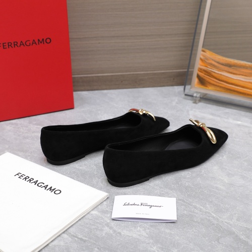 Replica Salvatore Ferragamo Flat Shoes For Women #1245314 $112.00 USD for Wholesale