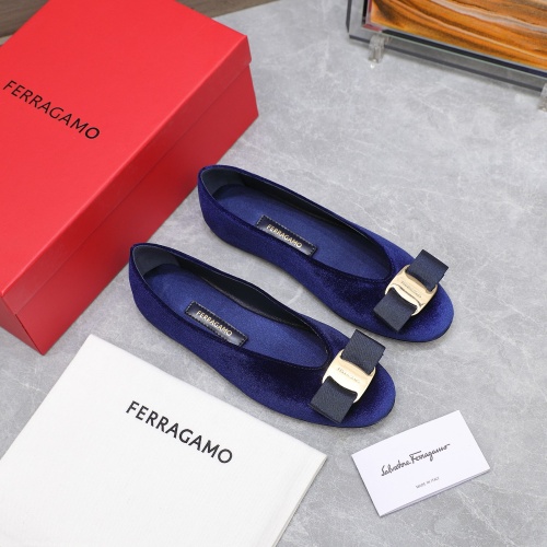 Replica Salvatore Ferragamo Flat Shoes For Women #1245316 $115.00 USD for Wholesale