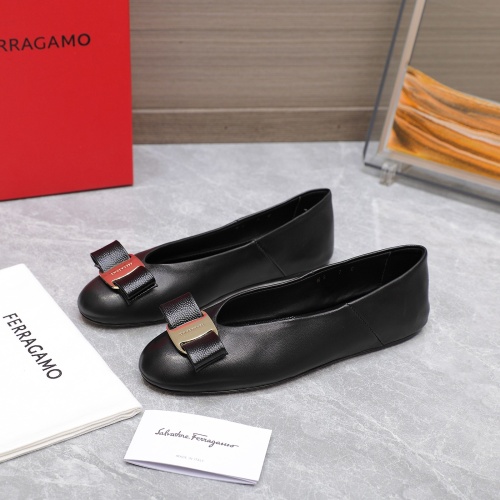 Wholesale Salvatore Ferragamo Flat Shoes For Women #1245318 $115.00 USD, Wholesale Quality Replica Salvatore Ferragamo Flat Shoes