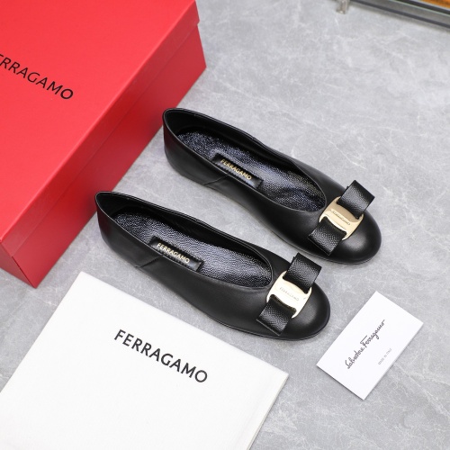 Replica Salvatore Ferragamo Flat Shoes For Women #1245318 $115.00 USD for Wholesale