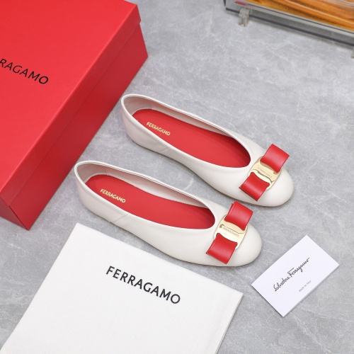 Replica Salvatore Ferragamo Flat Shoes For Women #1245319 $115.00 USD for Wholesale