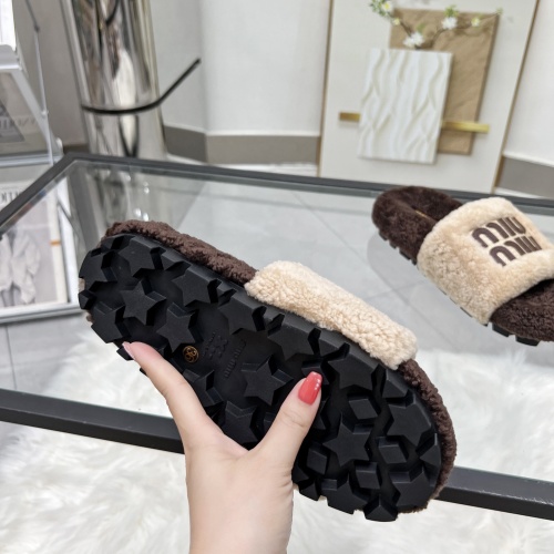 Replica MIU MIU Slippers For Women #1245356 $92.00 USD for Wholesale