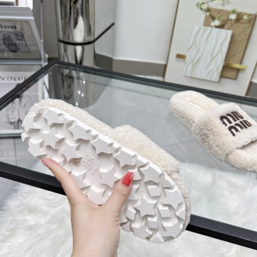 Replica MIU MIU Slippers For Women #1245358 $92.00 USD for Wholesale