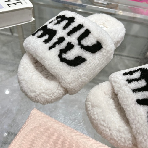 Replica MIU MIU Slippers For Women #1245360 $92.00 USD for Wholesale