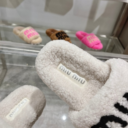 Replica MIU MIU Slippers For Women #1245360 $92.00 USD for Wholesale