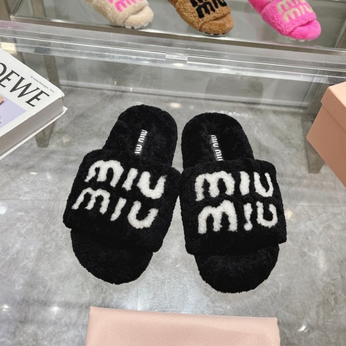 Wholesale MIU MIU Slippers For Women #1245361 $92.00 USD, Wholesale Quality Replica MIU MIU Slippers