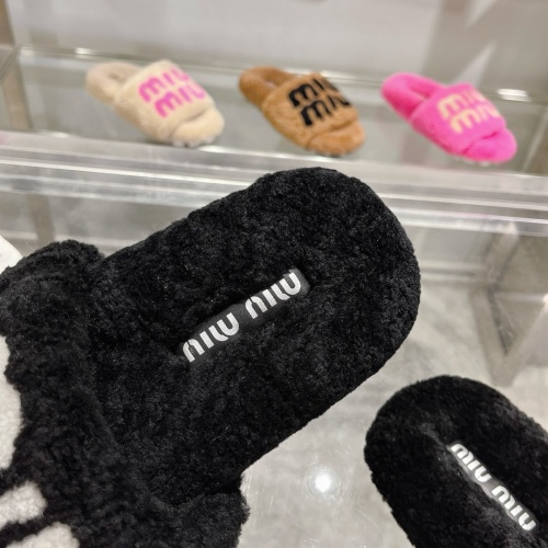 Replica MIU MIU Slippers For Women #1245361 $92.00 USD for Wholesale