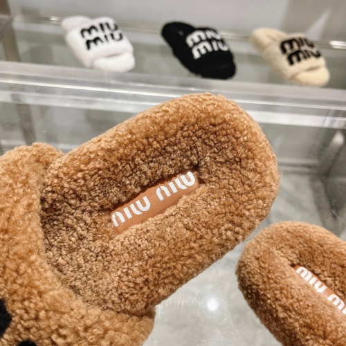 Replica MIU MIU Slippers For Women #1245363 $92.00 USD for Wholesale