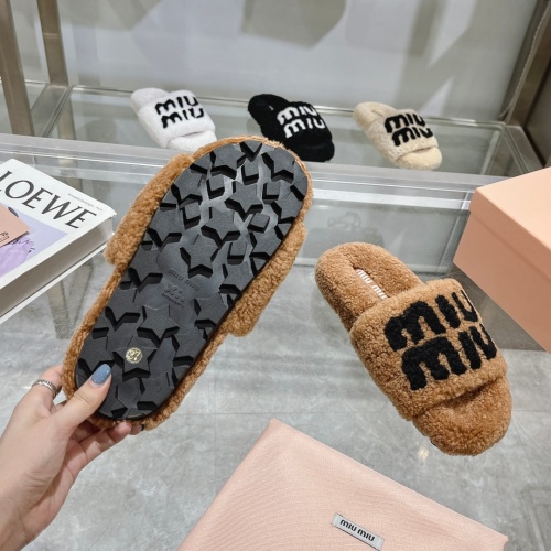 Replica MIU MIU Slippers For Women #1245363 $92.00 USD for Wholesale