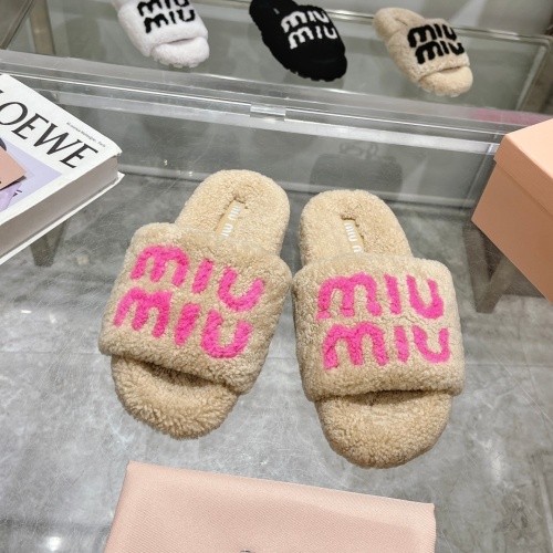 Wholesale MIU MIU Slippers For Women #1245365 $92.00 USD, Wholesale Quality Replica MIU MIU Slippers