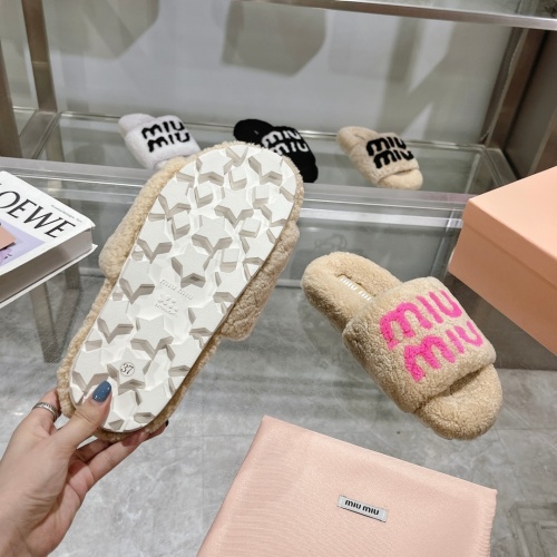 Replica MIU MIU Slippers For Women #1245365 $92.00 USD for Wholesale