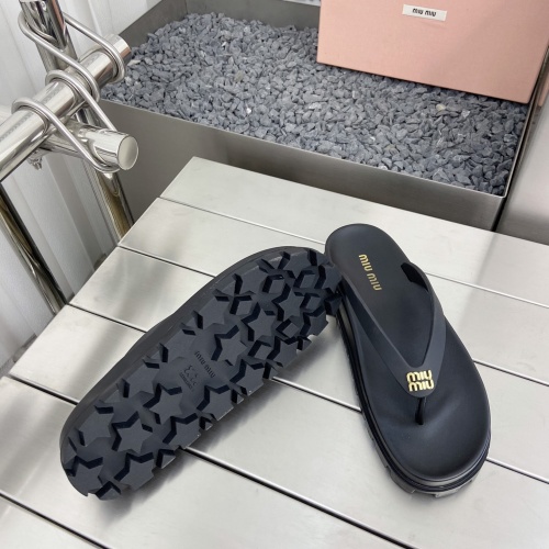 Replica MIU MIU Slippers For Women #1245367 $76.00 USD for Wholesale