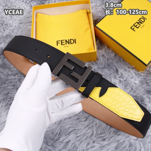 Replica Fendi AAA Quality Belts For Men #1245403 $60.00 USD for Wholesale