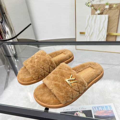 Wholesale Louis Vuitton Slippers For Women #1245417 $98.00 USD, Wholesale Quality Replica Louis Vuitton Slippers