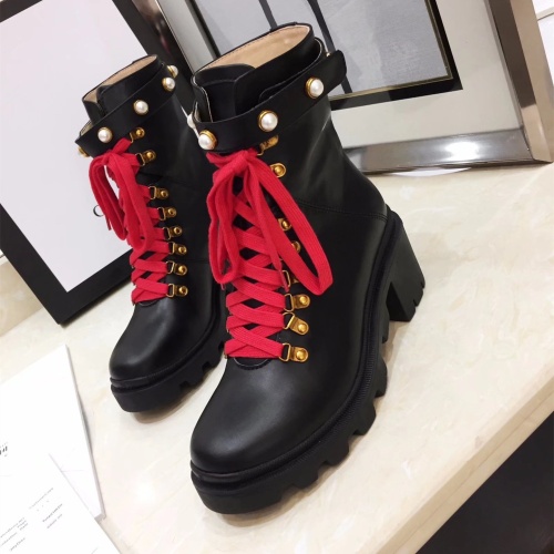 Wholesale Gucci Boots For Women #1245441 $96.00 USD, Wholesale Quality Replica Gucci Boots